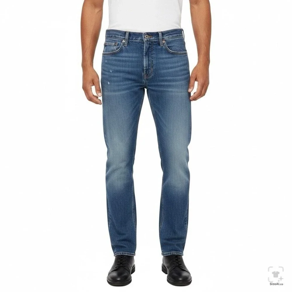 Levis 514 Jeans Mens 30x32 Blue Medium Wash Straight Stretch Denim Zip Fly